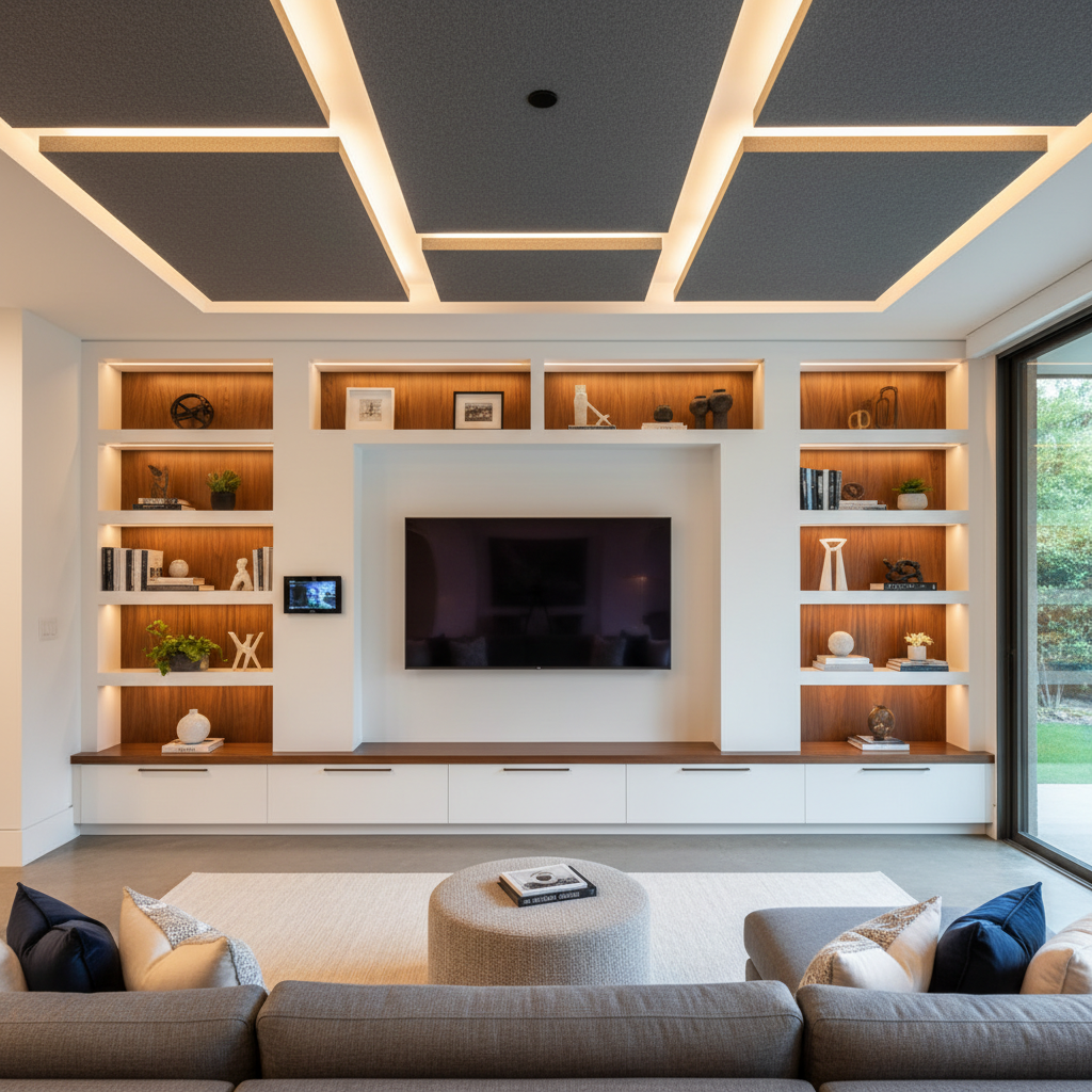 Family Room Entertainment Centers - Tell Projects Rosenberg TX